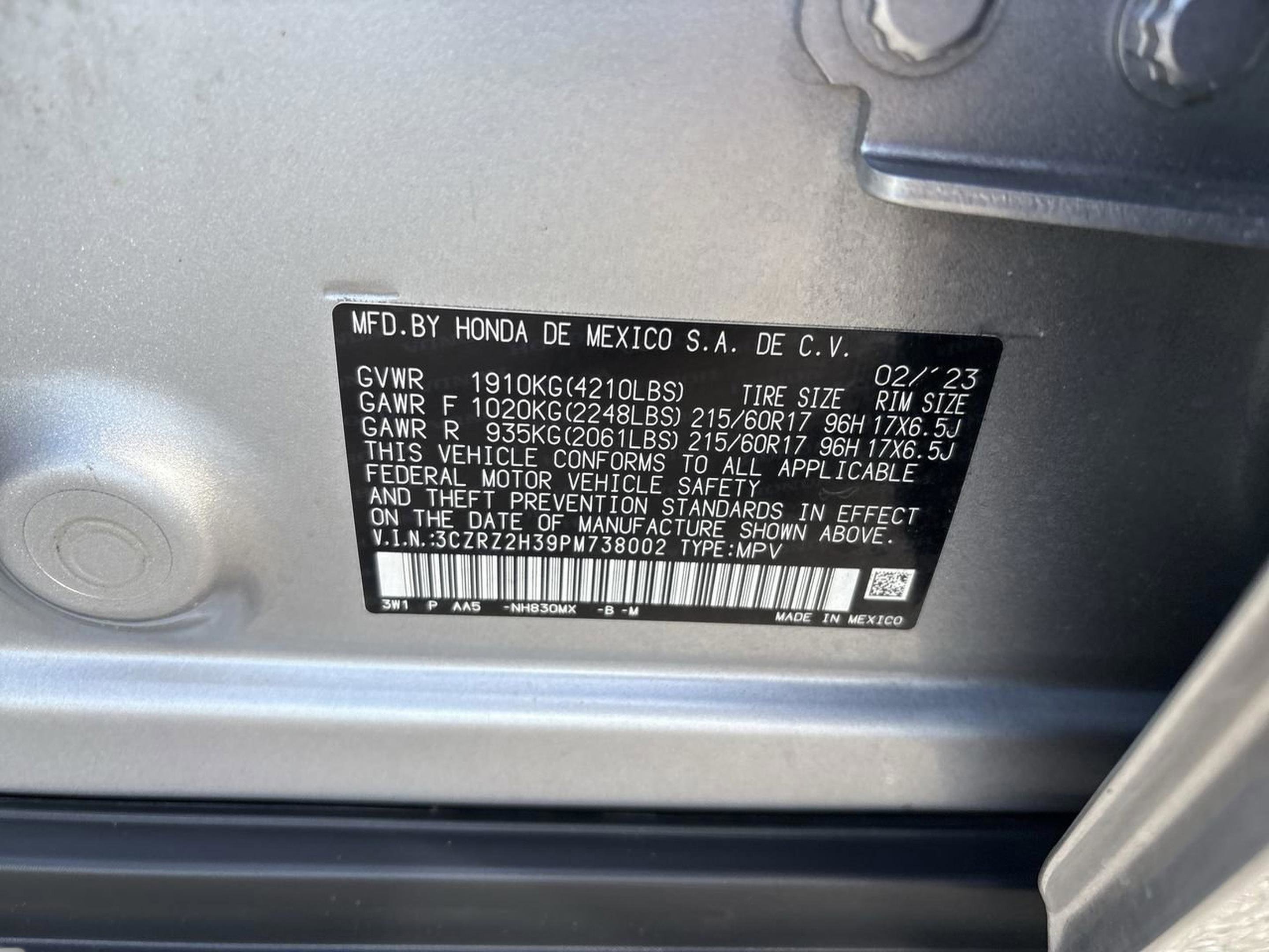 Used 2023 Honda HR-V LX image 30