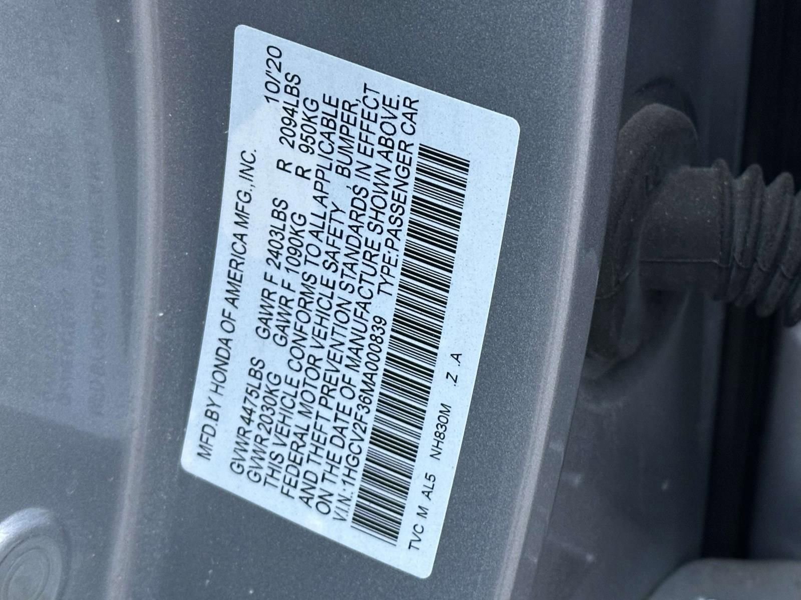 Used 2021 Honda Accord Sport image 10