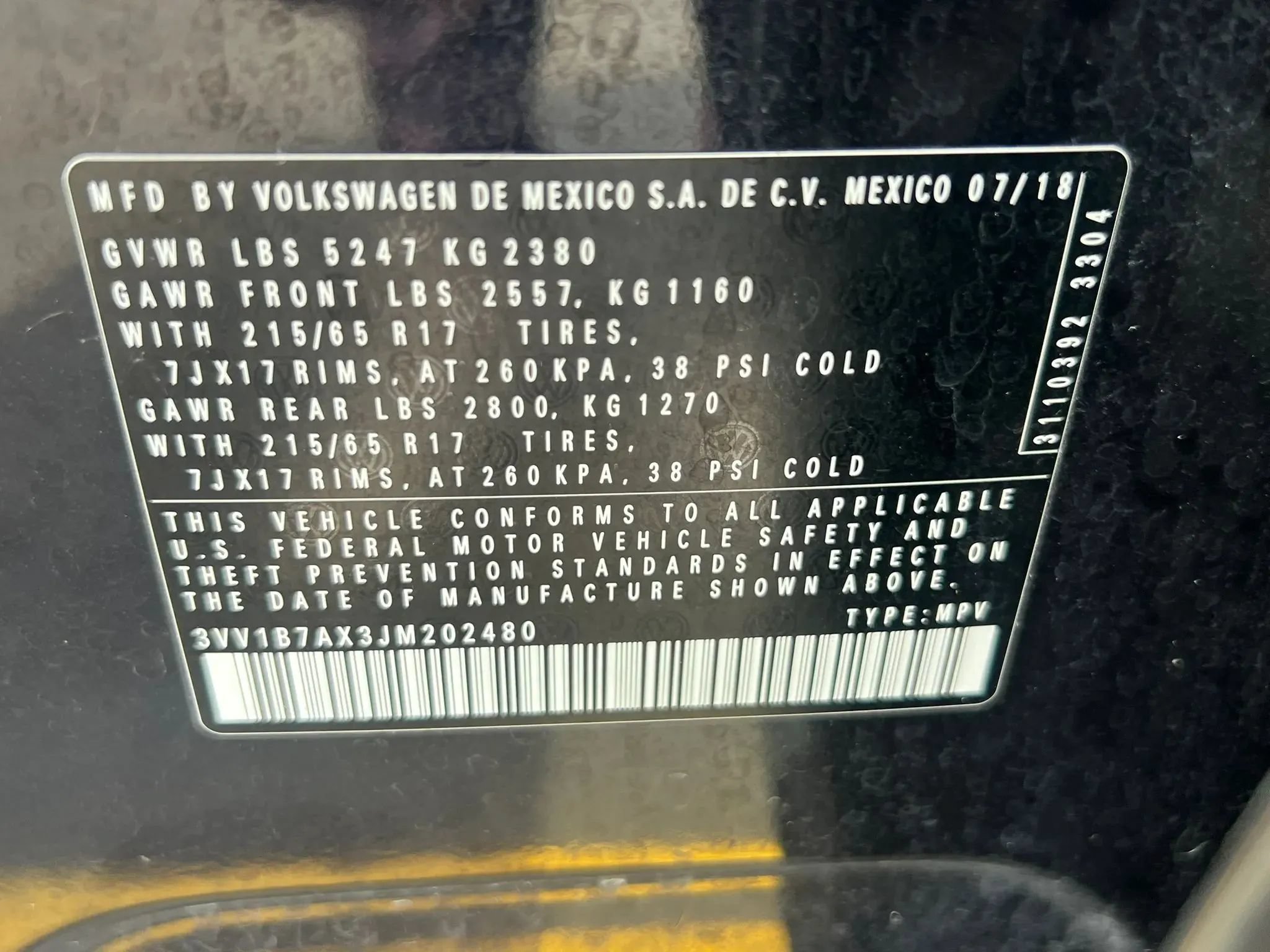 Used 2018 Volkswagen Tiguan S FWD image 32