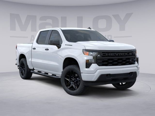 New 2024 Chevrolet Silverado 1500 Custom w/ Turbomax Blackout Package AWD/4WD image 2