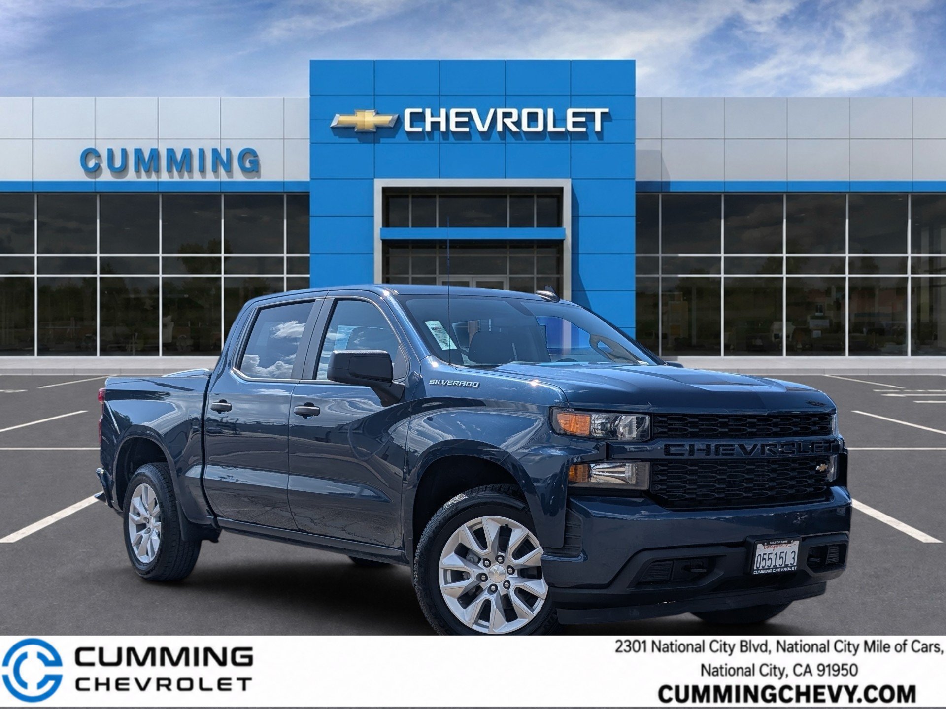 Used 2022 Chevrolet Silverado 1500 Custom RWD image 1