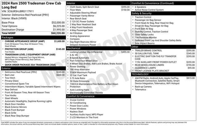 Used 2024 RAM 2500 Tradesman w/ Chrome Appearance Group image 7