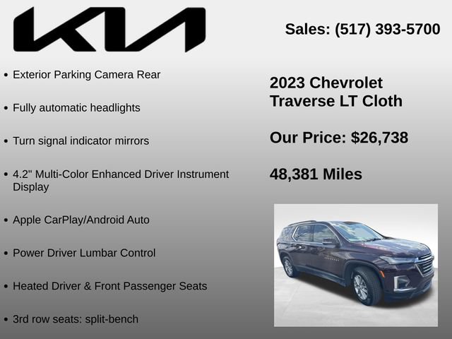 Used 2023 Chevrolet Traverse LT FWD image 15