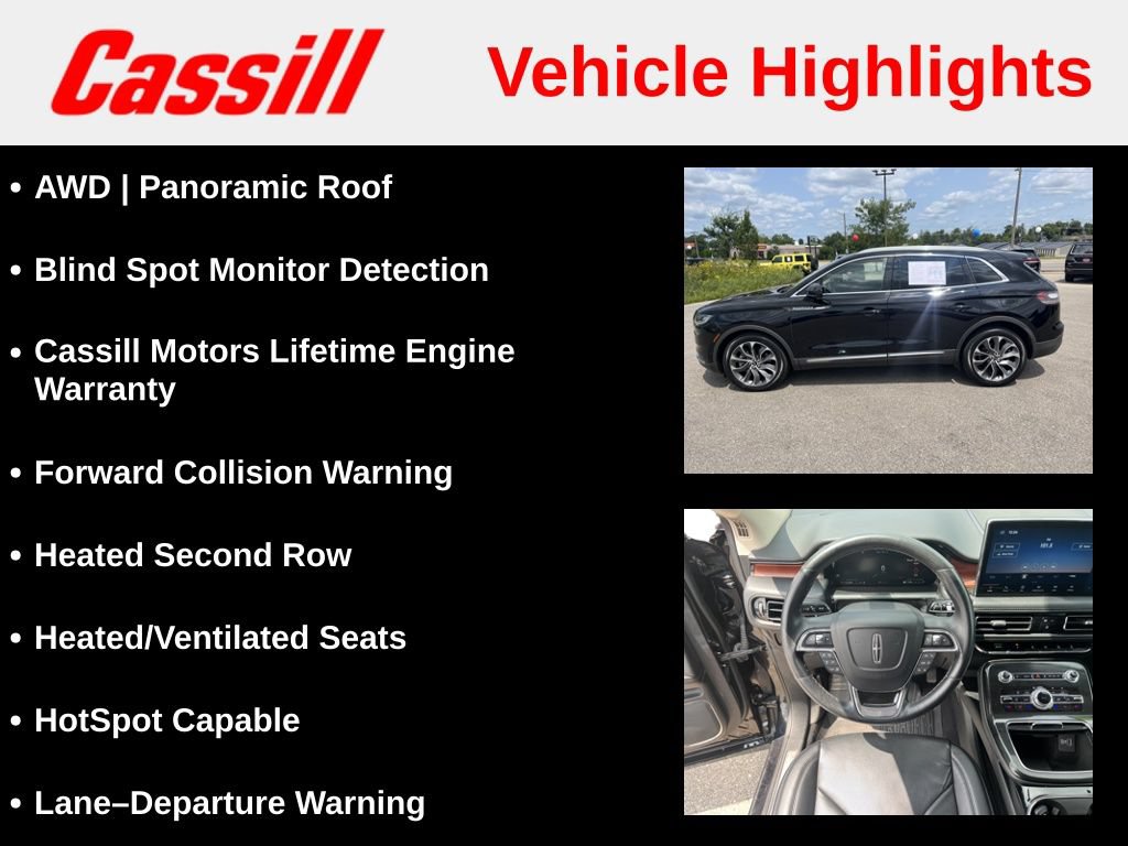 Used 2022 Lincoln Nautilus Reserve w/ Equipment Group 201A AWD/4WD image 7