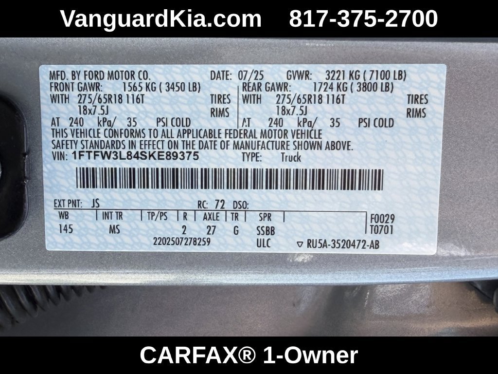 Used 2025 Ford F150 XLT w/ Equipment Group 301A Standard AWD/4WD image 33