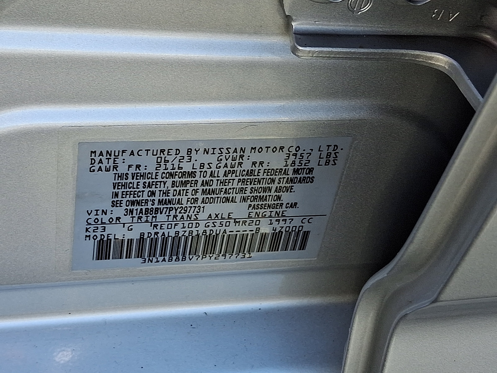 Certified 2023 Nissan Sentra S FWD image 26