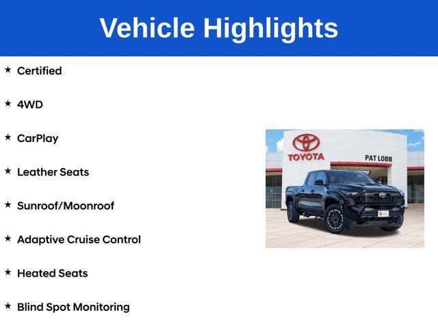 Certified 2024 Toyota Tacoma TRD Sport w/ TRD Sport Premium Package AWD/4WD image 5