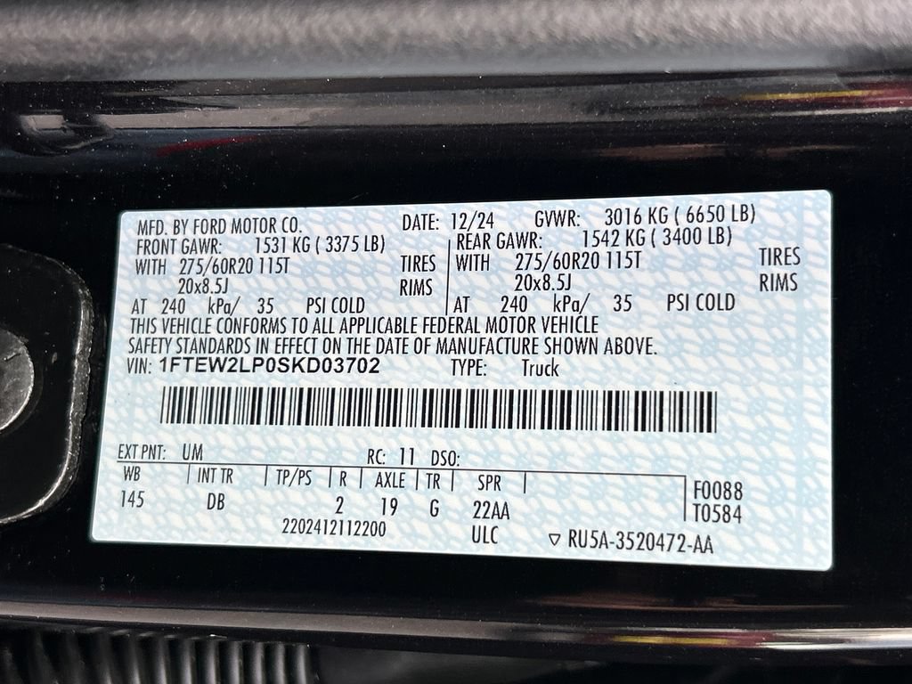Used 2025 Ford F150 STX w/ Equipment Group 200A AWD/4WD image 21