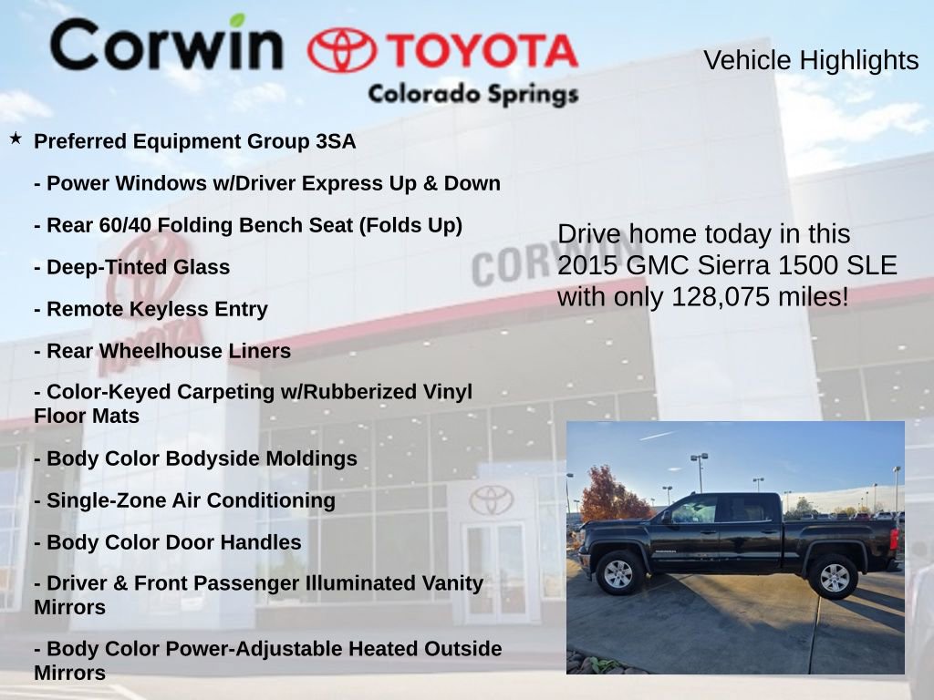 Used 2015 GMC Sierra 1500 SLE w/ SLE Convenience Package image 7