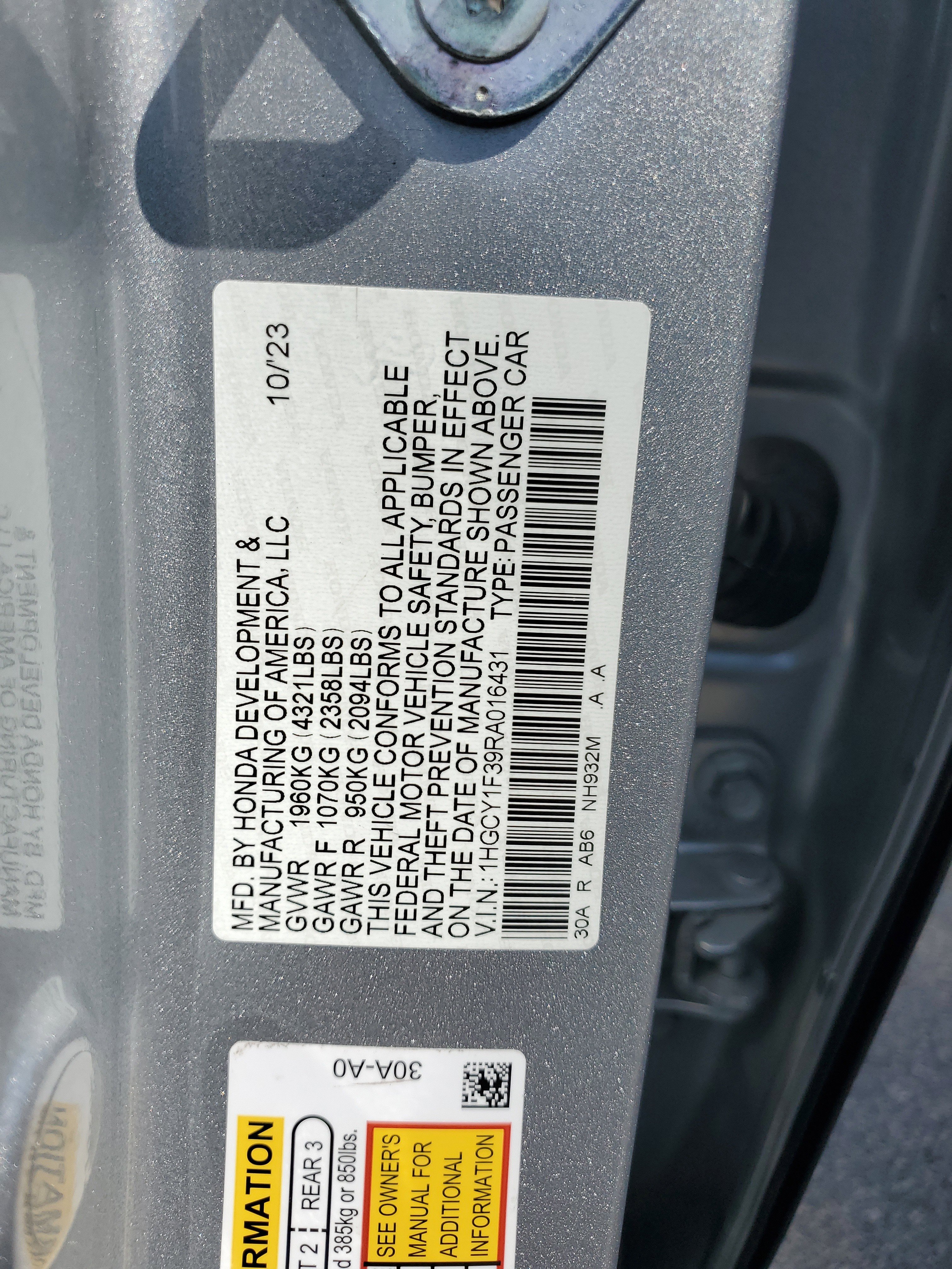 Used 2024 Honda Accord EX image 31