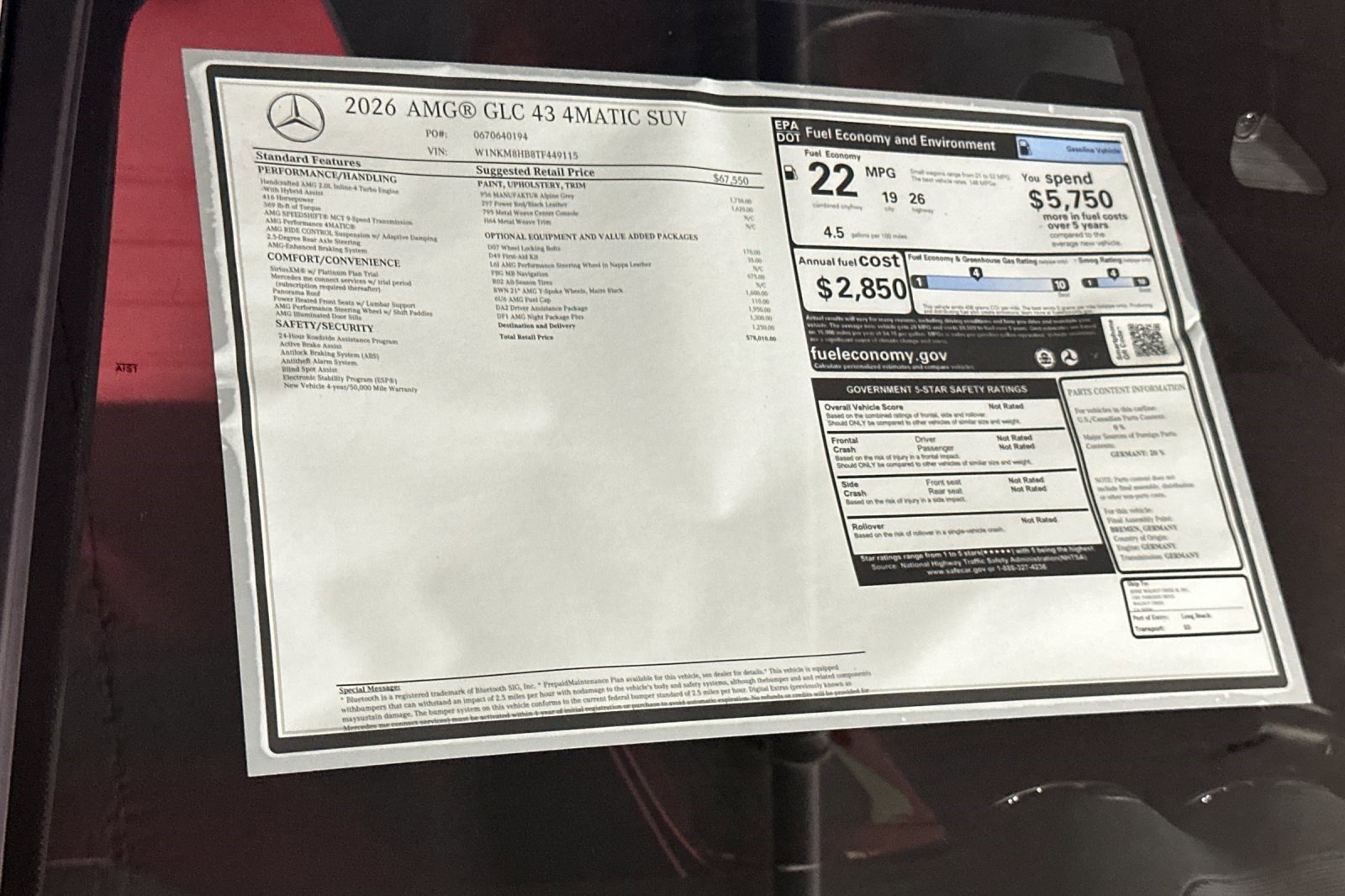 Used 2026 Mercedes-Benz GLC 43 AMG 4MATIC image 30
