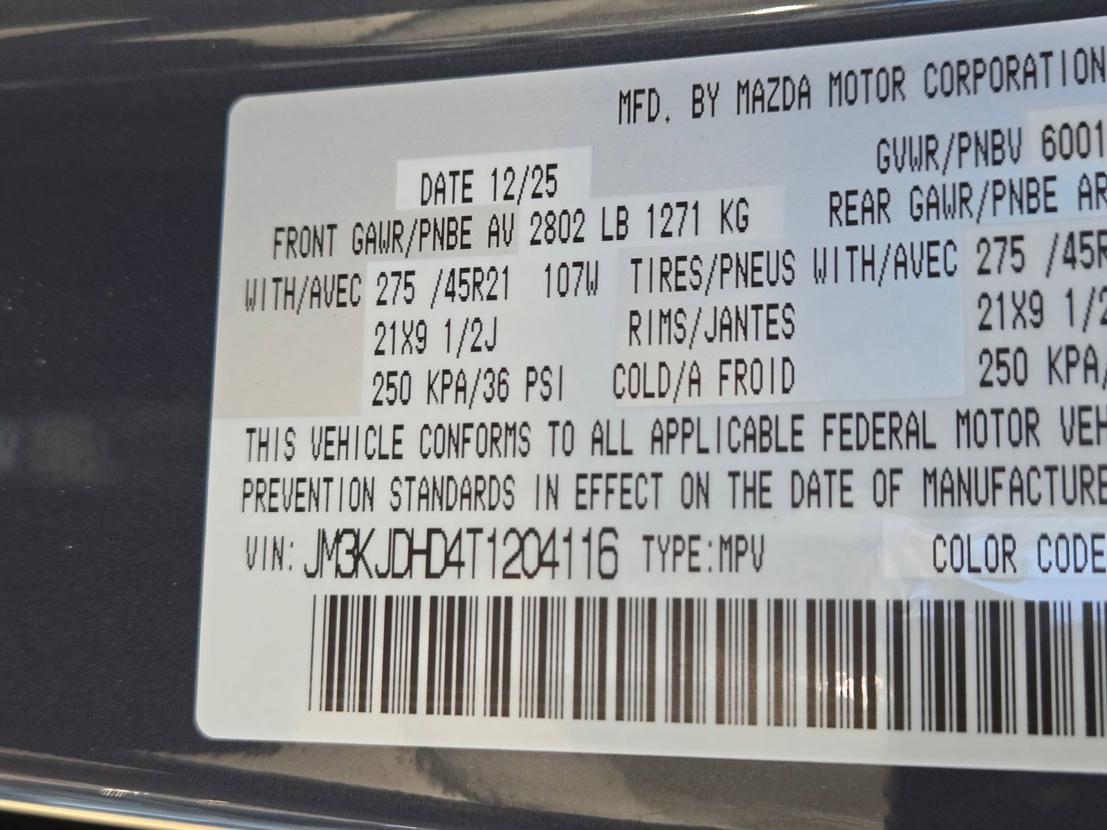 New 2026 MAZDA CX-70 3.3 Turbo w/ Premium Package image 21