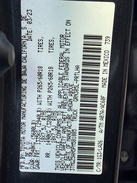 Used 2023 Toyota Tacoma Limited w/ Nightshade Package image 19