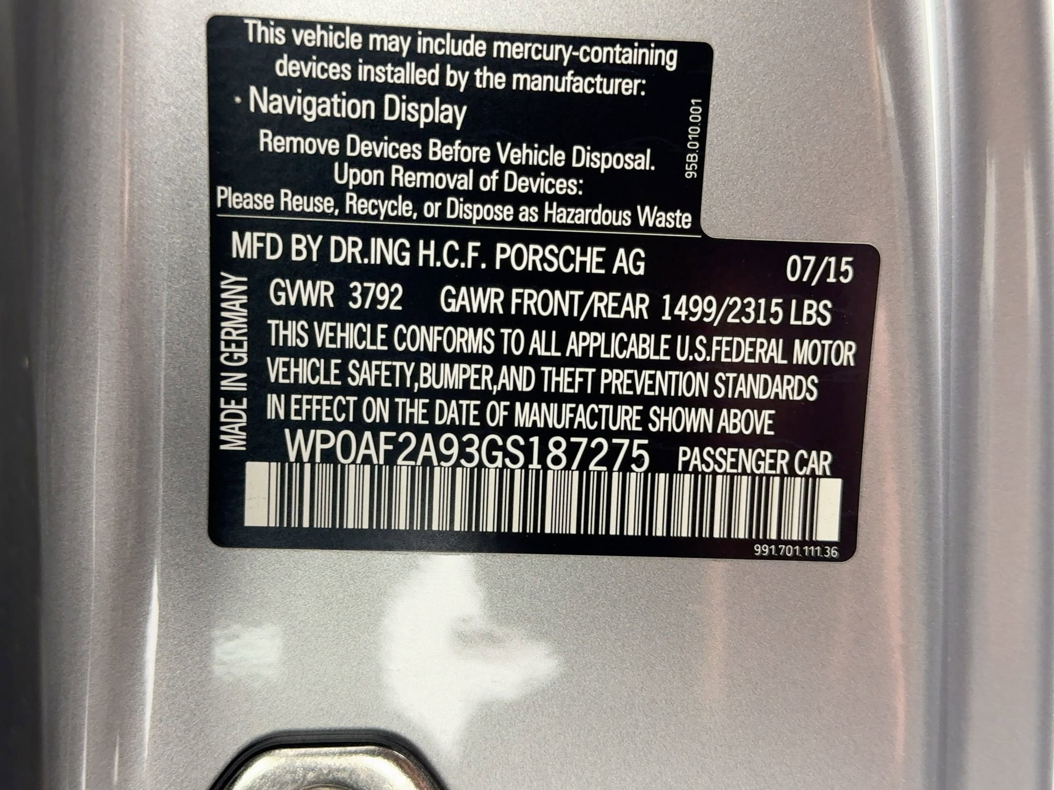 Certified 2016 Porsche 911 GT3 RS image 19