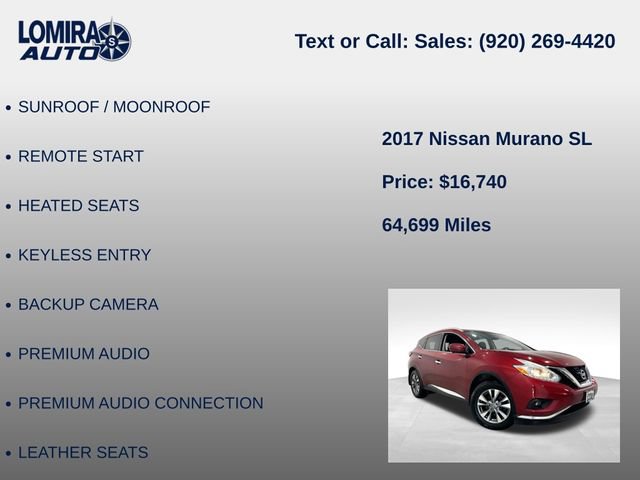 Used 2017 Nissan Murano SL AWD/4WD image 14