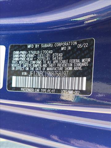 Certified 2022 Toyota GR86 w/ ALL Weather Mat Package (TMS) RWD image 23