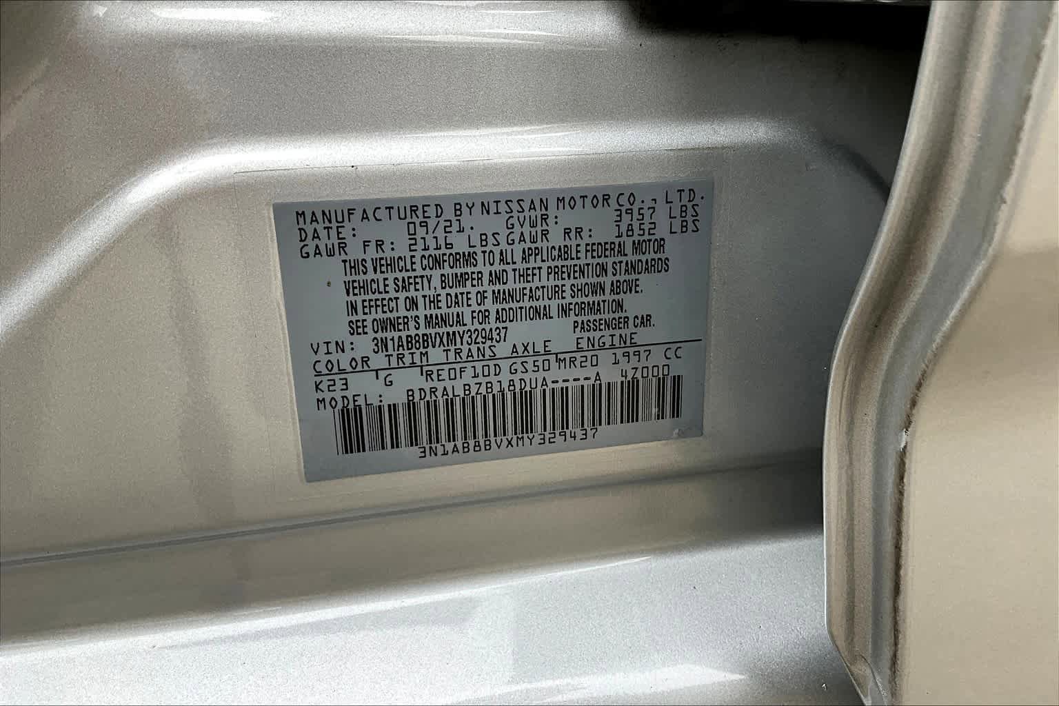 Used 2021 Nissan Sentra S FWD image 36