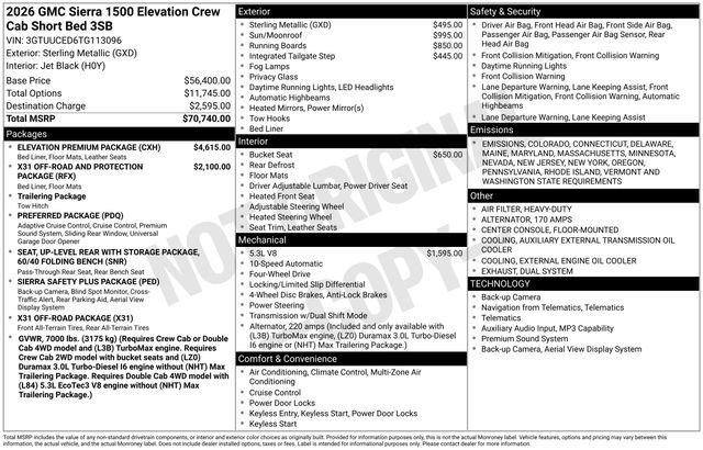 New 2026 GMC Sierra 1500 Elevation w/ Elevation Premium Package image 27