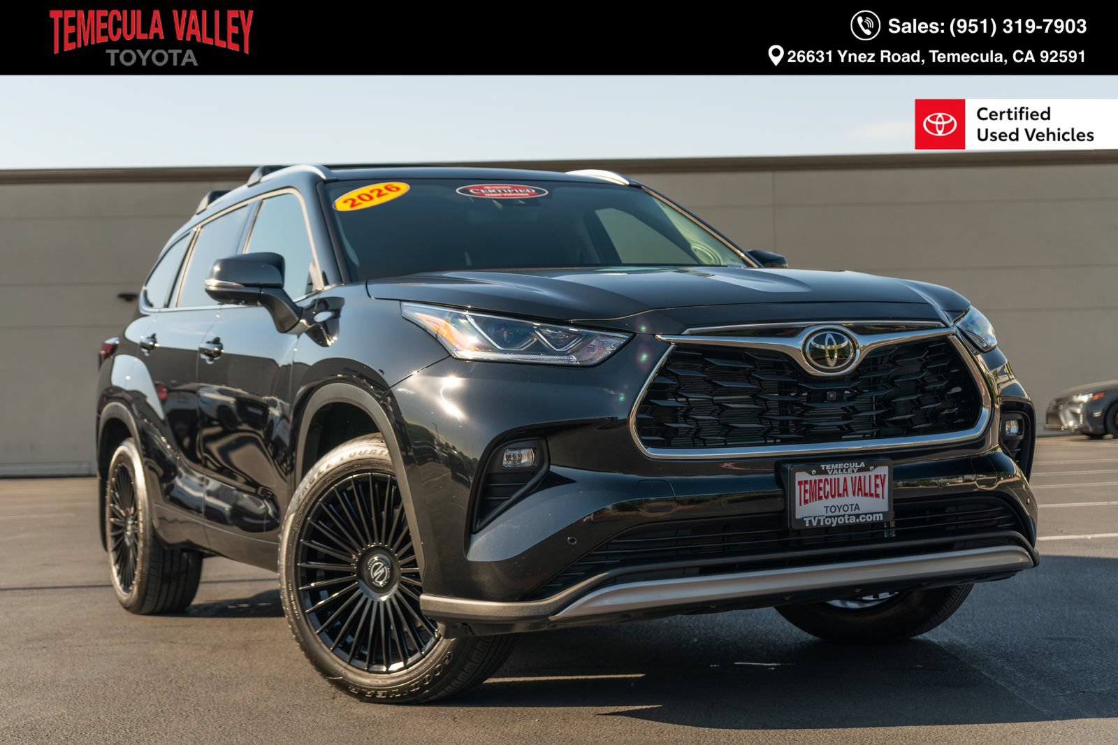Certified 2026 Toyota Highlander Platinum
