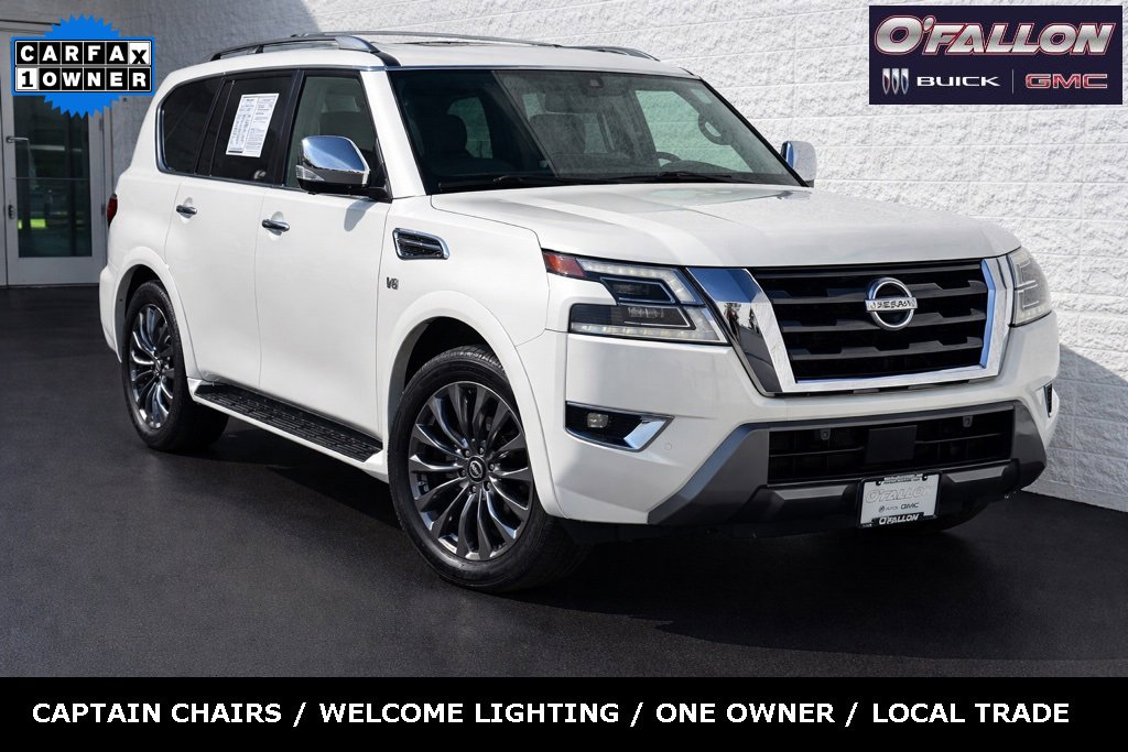 Used 2021 Nissan Armada Platinum w/ Captain's Chairs Package