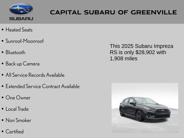Used 2025 Subaru Impreza RS image 4