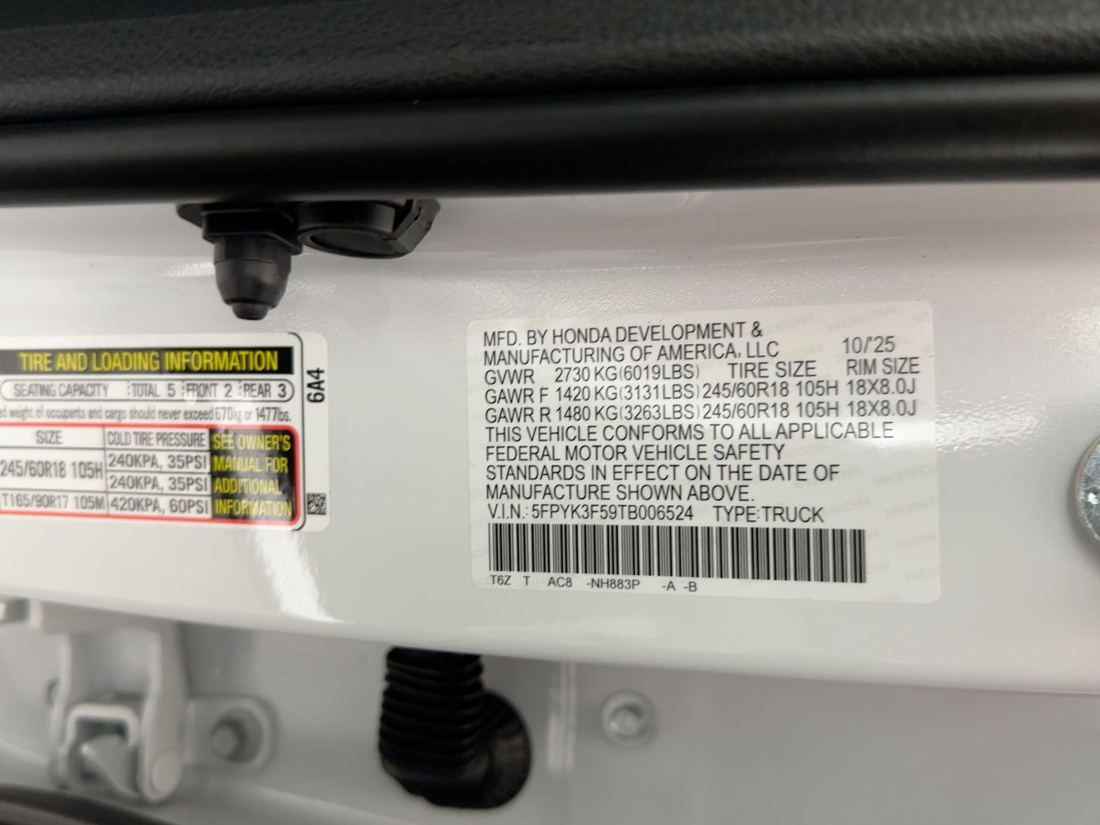 New 2026 Honda Ridgeline RTL image 19