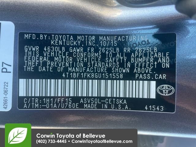 Used 2016 Toyota Camry SE image 29