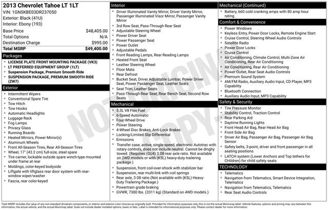 Used 2013 Chevrolet Tahoe LT image 30