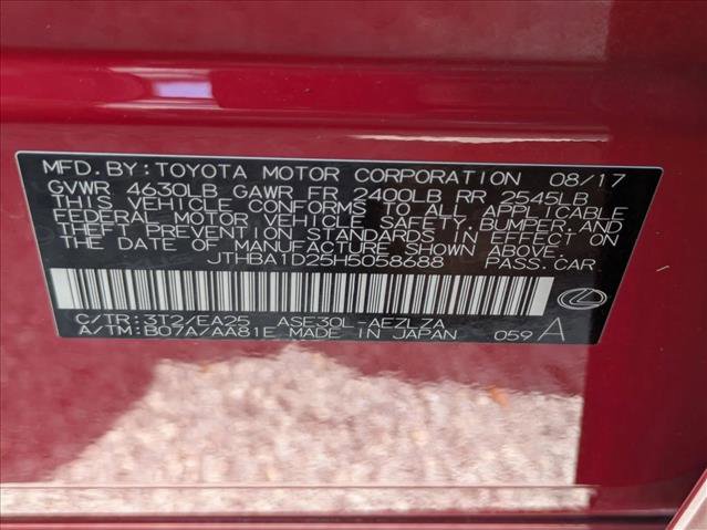 Used 2017 Lexus IS 200t F Sport w/ F Sport Package RWD image 15