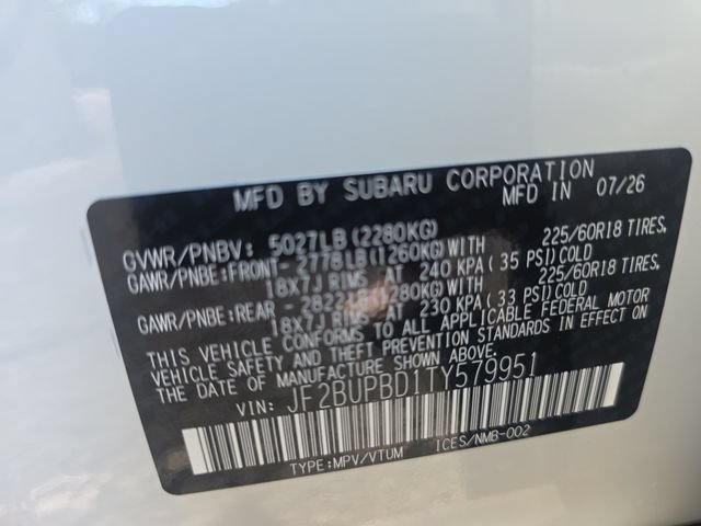 New 2026 Subaru Outback Premium AWD/4WD image 25