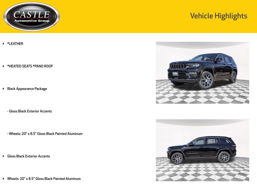 New 2025 Jeep Grand Cherokee Limited w/ Black Appearance Package image 3