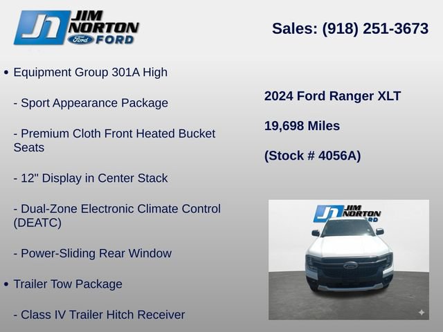 Used 2024 Ford Ranger XLT w/ FX4 Off-Road Package AWD/4WD image 8