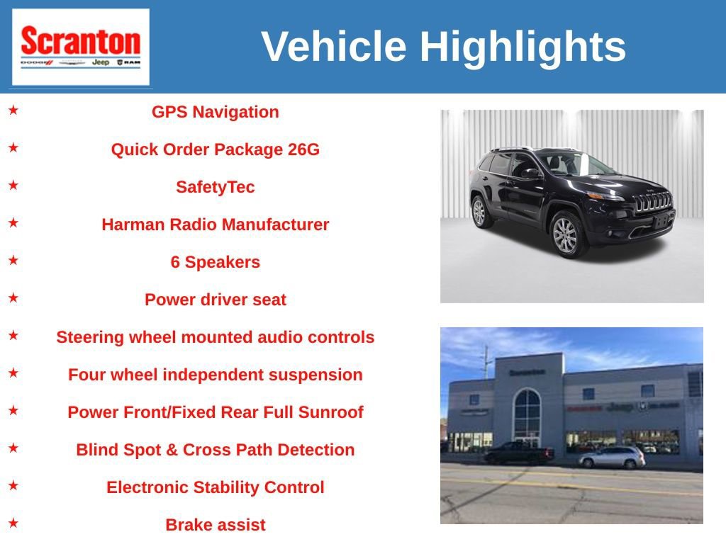 Used 2015 Jeep Cherokee Limited AWD/4WD image 6