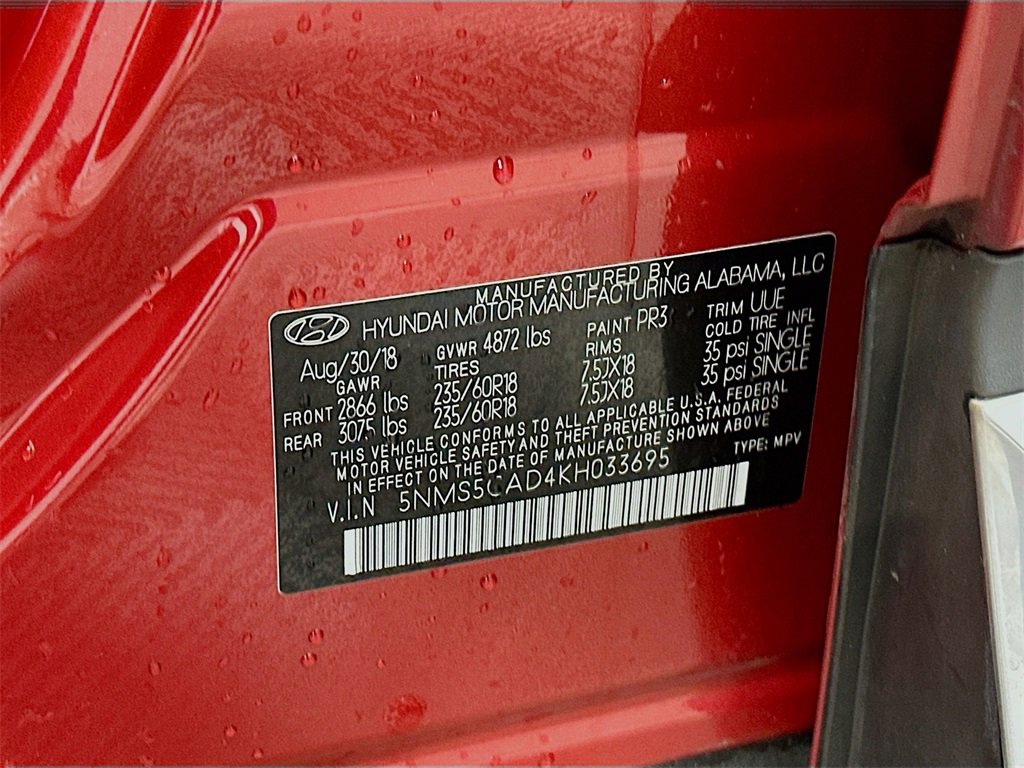 Used 2019 Hyundai Santa Fe Limited image 30