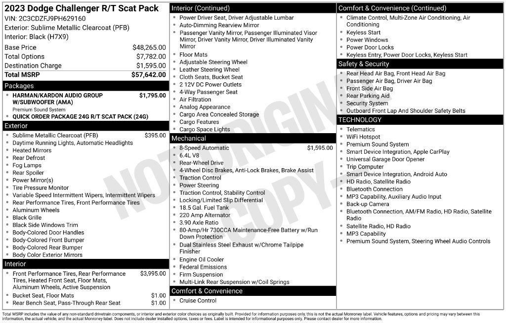Used 2023 Dodge Challenger R/T Scat Pack RWD image 7