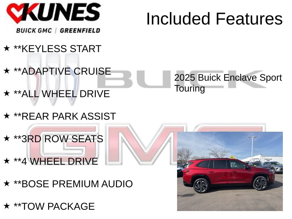 New 2025 Buick Enclave Sport Touring w/ Super Cruise Package image 4
