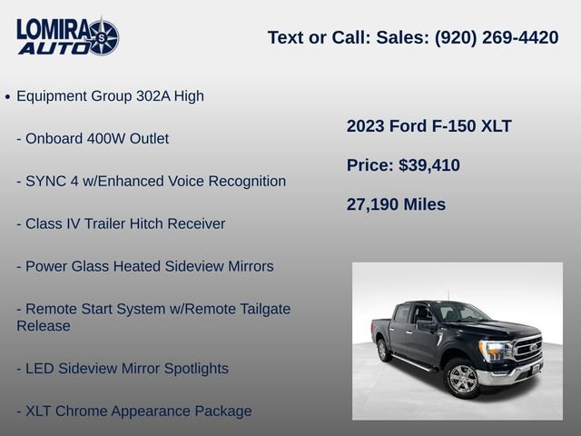 Used 2023 Ford F150 XLT w/ Equipment Group 302A High AWD/4WD image 8