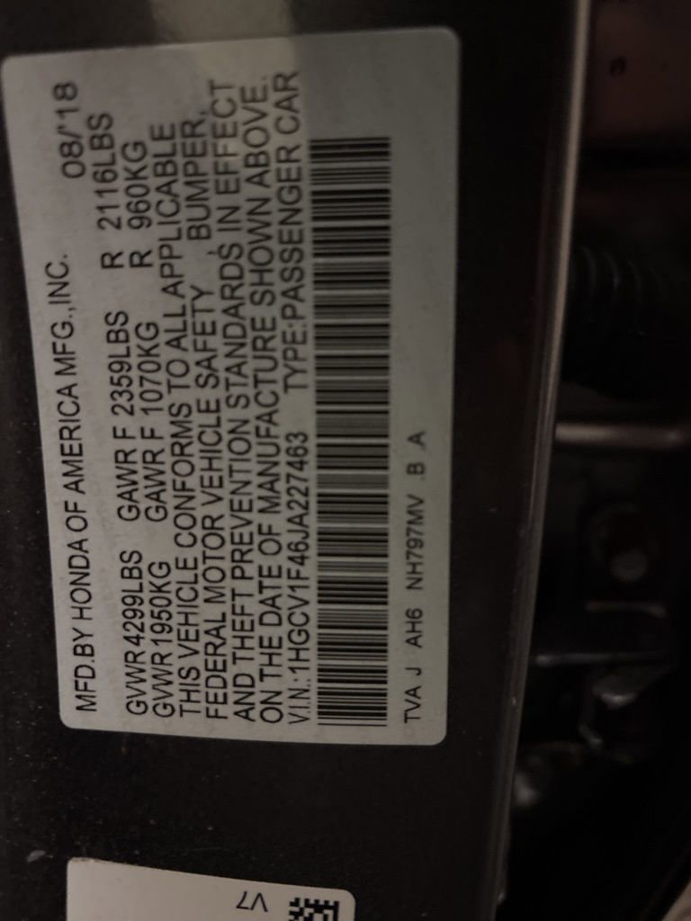 Used 2018 Honda Accord EX image 13