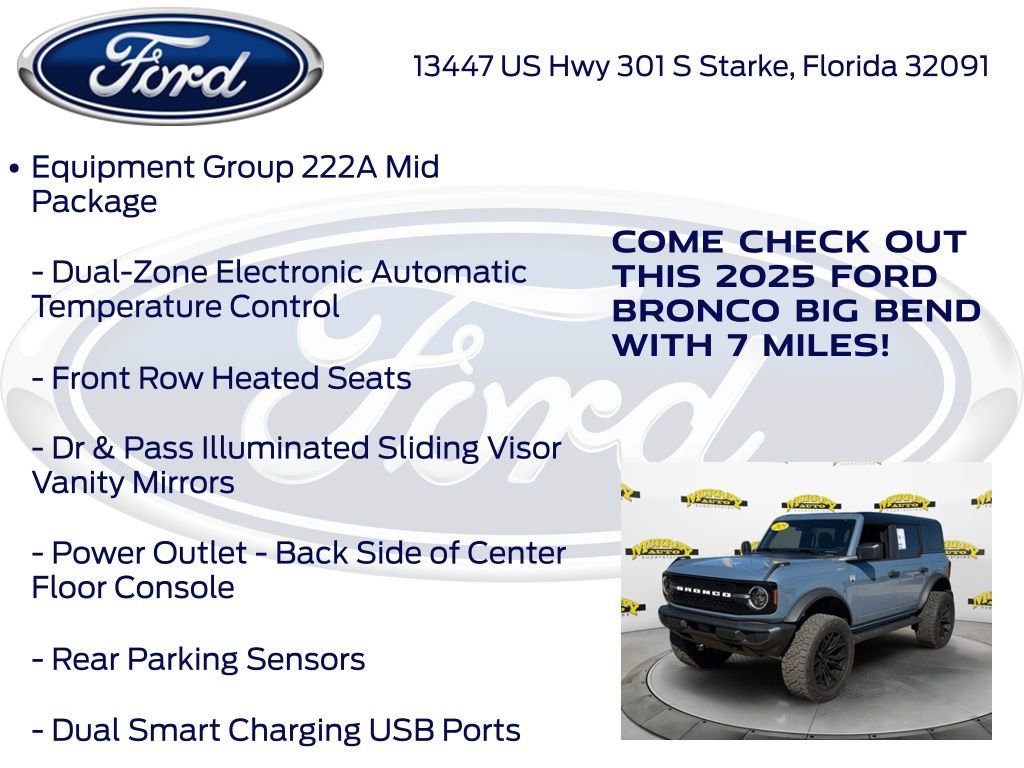 New 2025 Ford Bronco Big Bend image 15