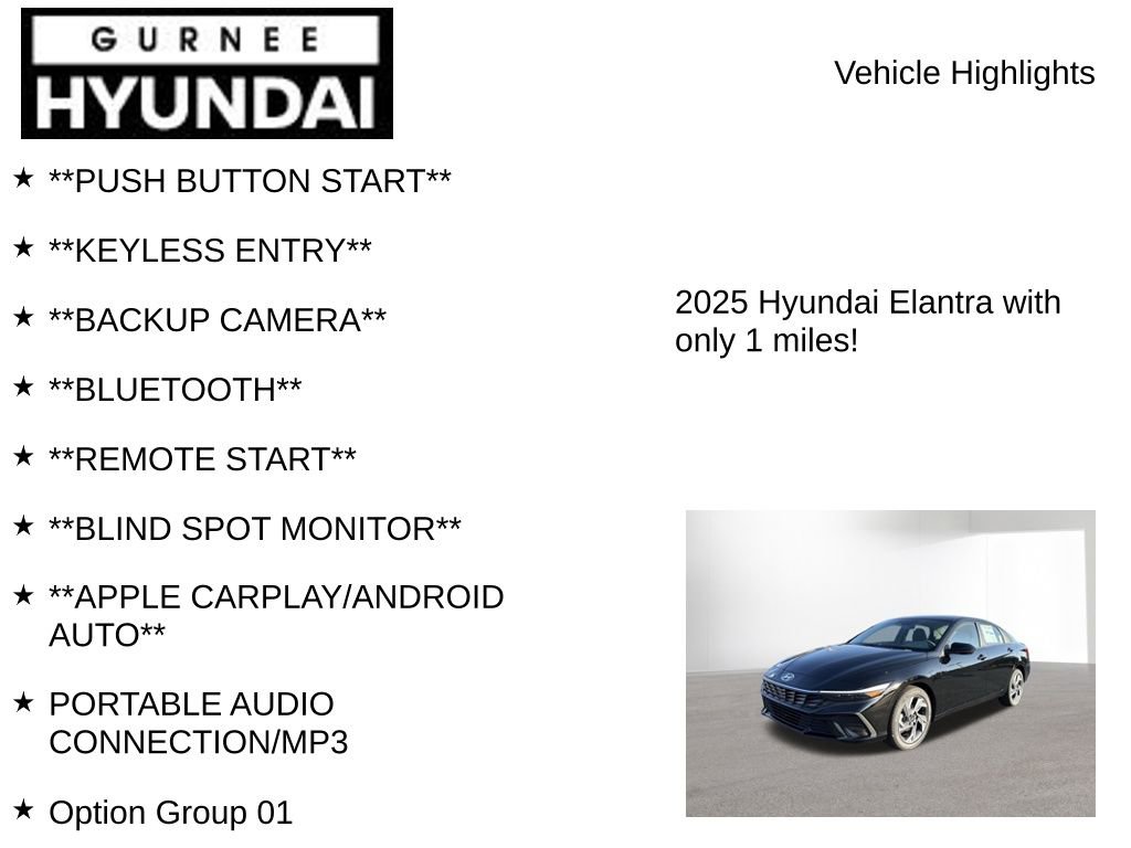 New 2025 Hyundai Elantra Sport w/ Cargo Package image 7