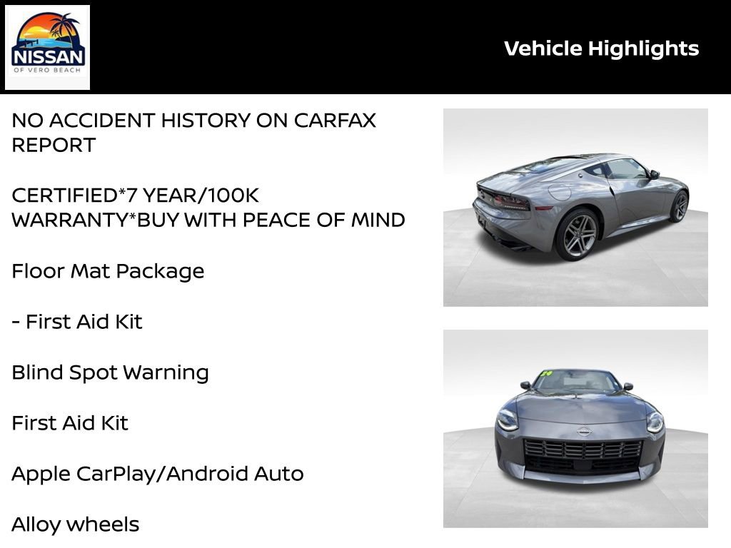 Certified 2024 Nissan Z Sport w/ Floor Mat Package image 18