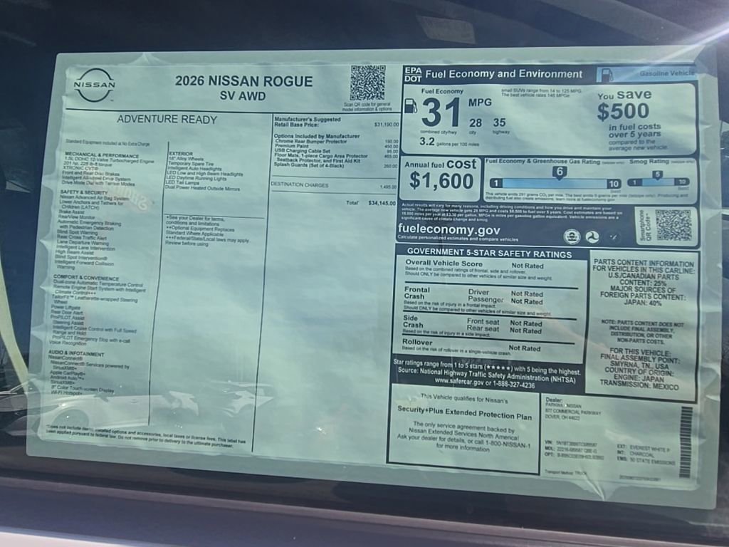 New 2026 Nissan Rogue SV image 32