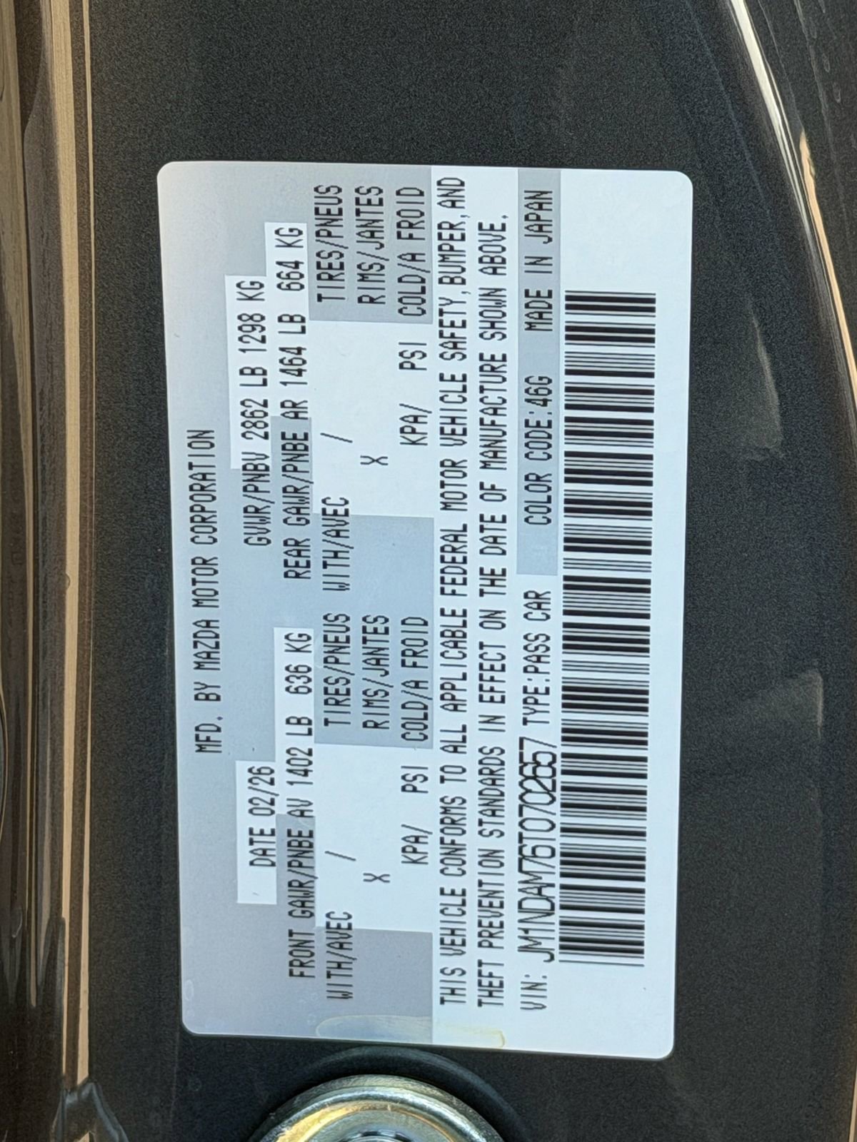 New 2026 MAZDA MX-5 Miata RF Grand Touring w/ Weather Package RWD image 30