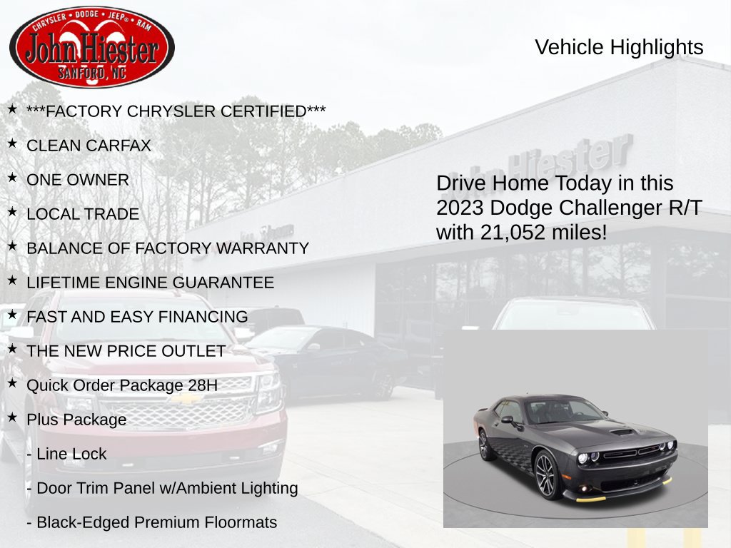 Used 2023 Dodge Challenger R/T w/ Plus Package RWD image 6