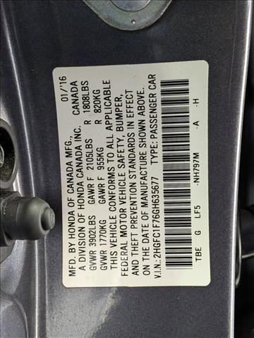 Used 2016 Honda Civic EX-L image 24