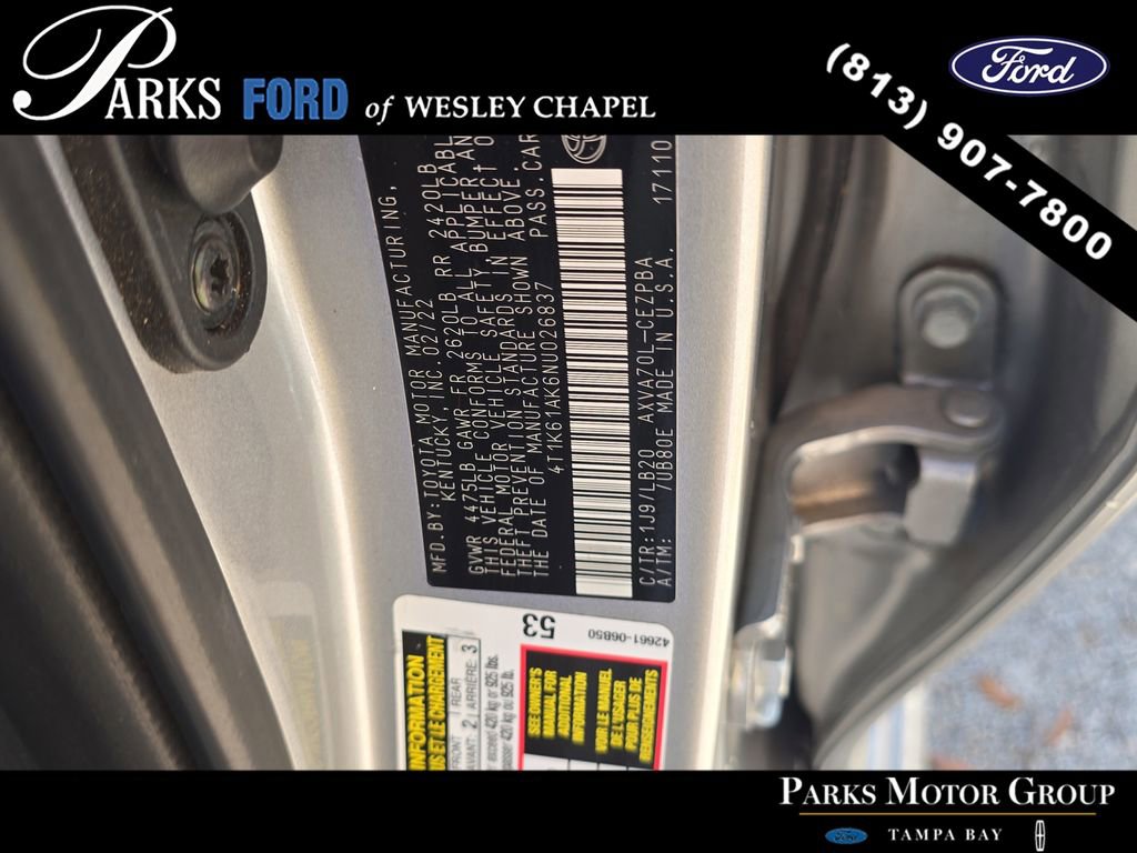 Used 2022 Toyota Camry XSE FWD image 32