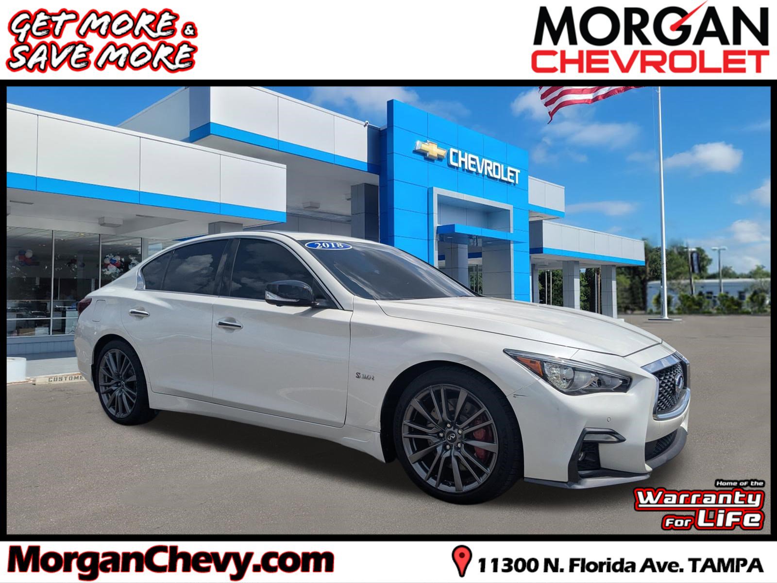 Used 2018 INFINITI Q50 Red Sport 400 w/ Sensory Package (Sport)