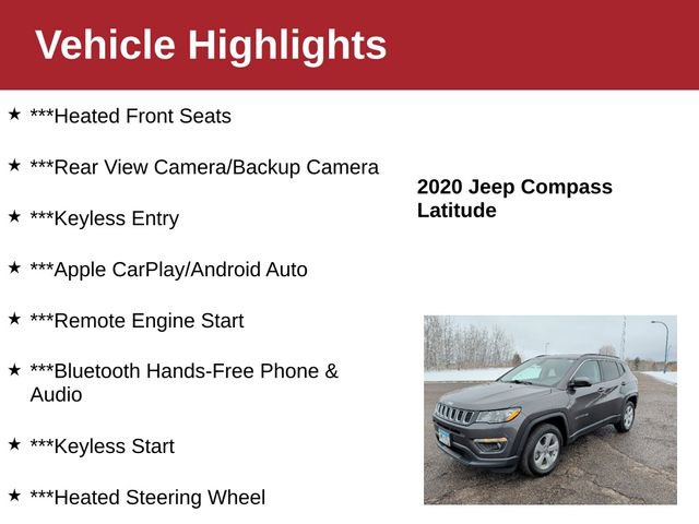 Used 2020 Jeep Compass Latitude w/ Popular Equipment Group image 3