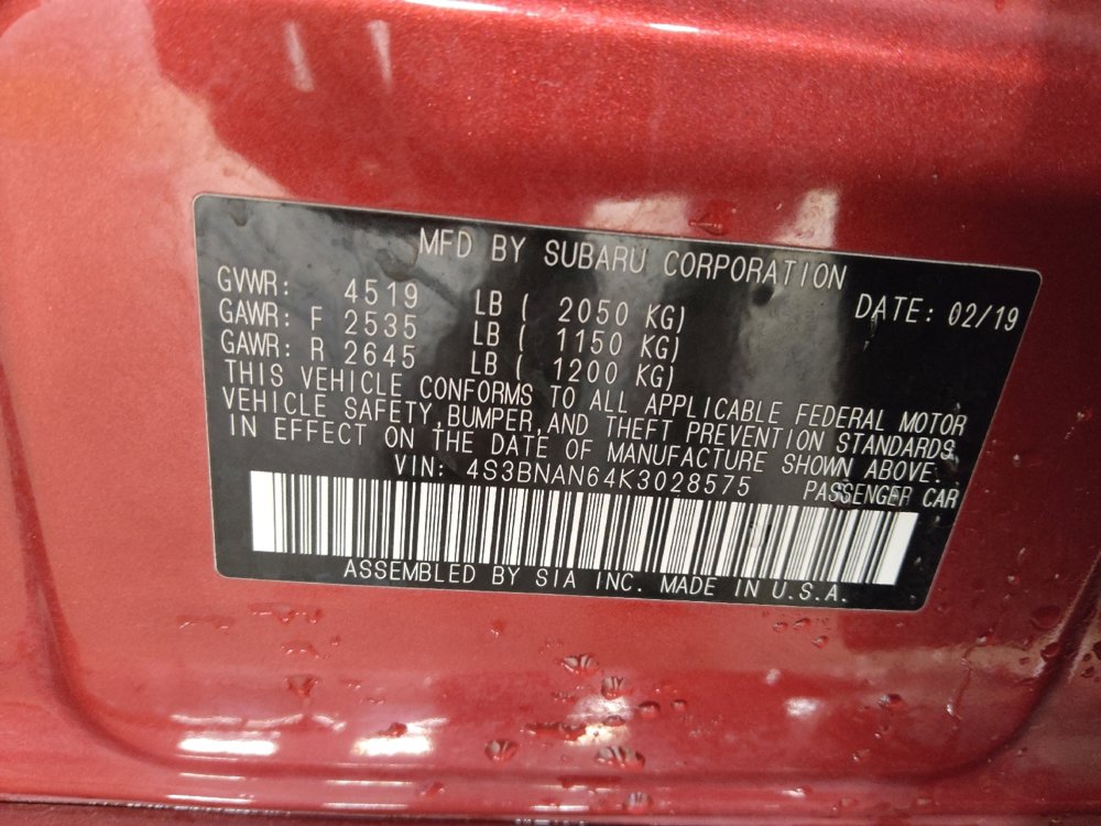 Used 2019 Subaru Legacy 2.5i Limited image 33