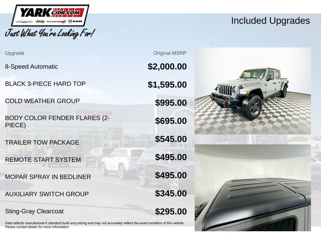 Certified 2021 Jeep Gladiator Rubicon w/ Cold Weather Group image 5